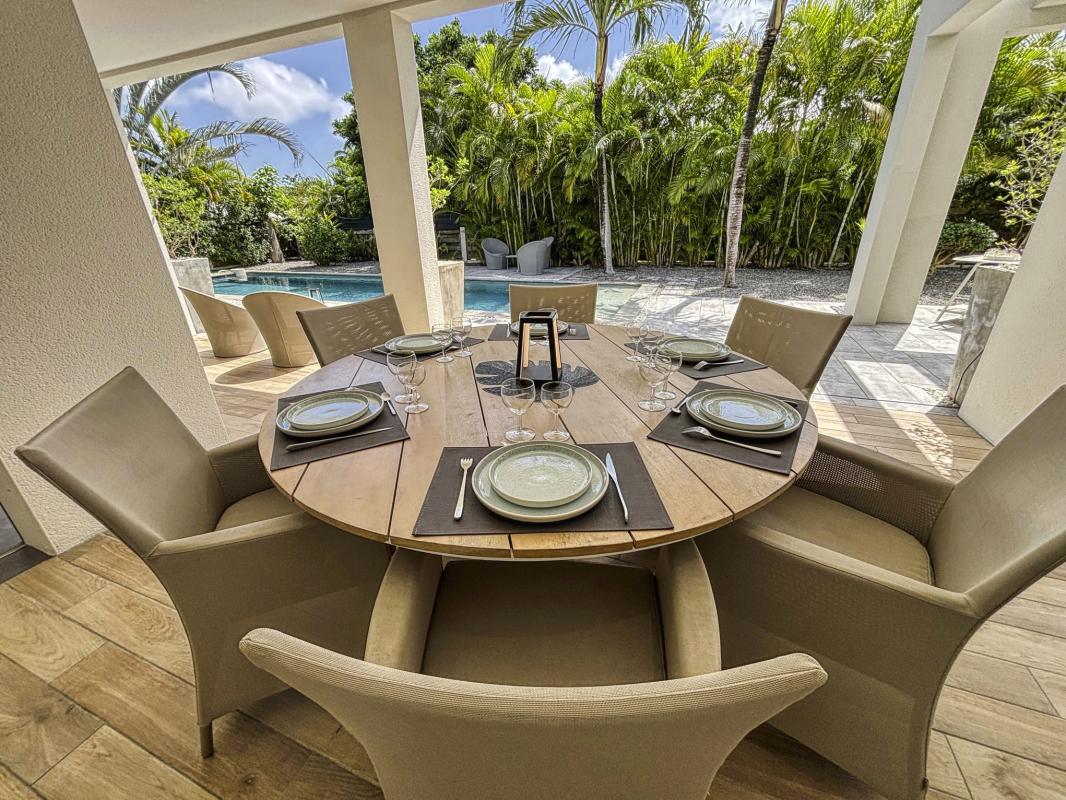 9.Location villa 3 chambres piscine Saint François Guadeloupe_Terrasse